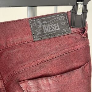 Diesel Burgundy Denim Jeans
